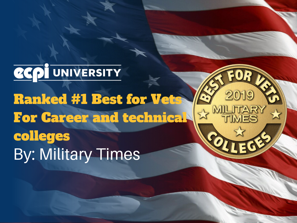 ECPI University Earns 1 National Ranking as Best for Vets